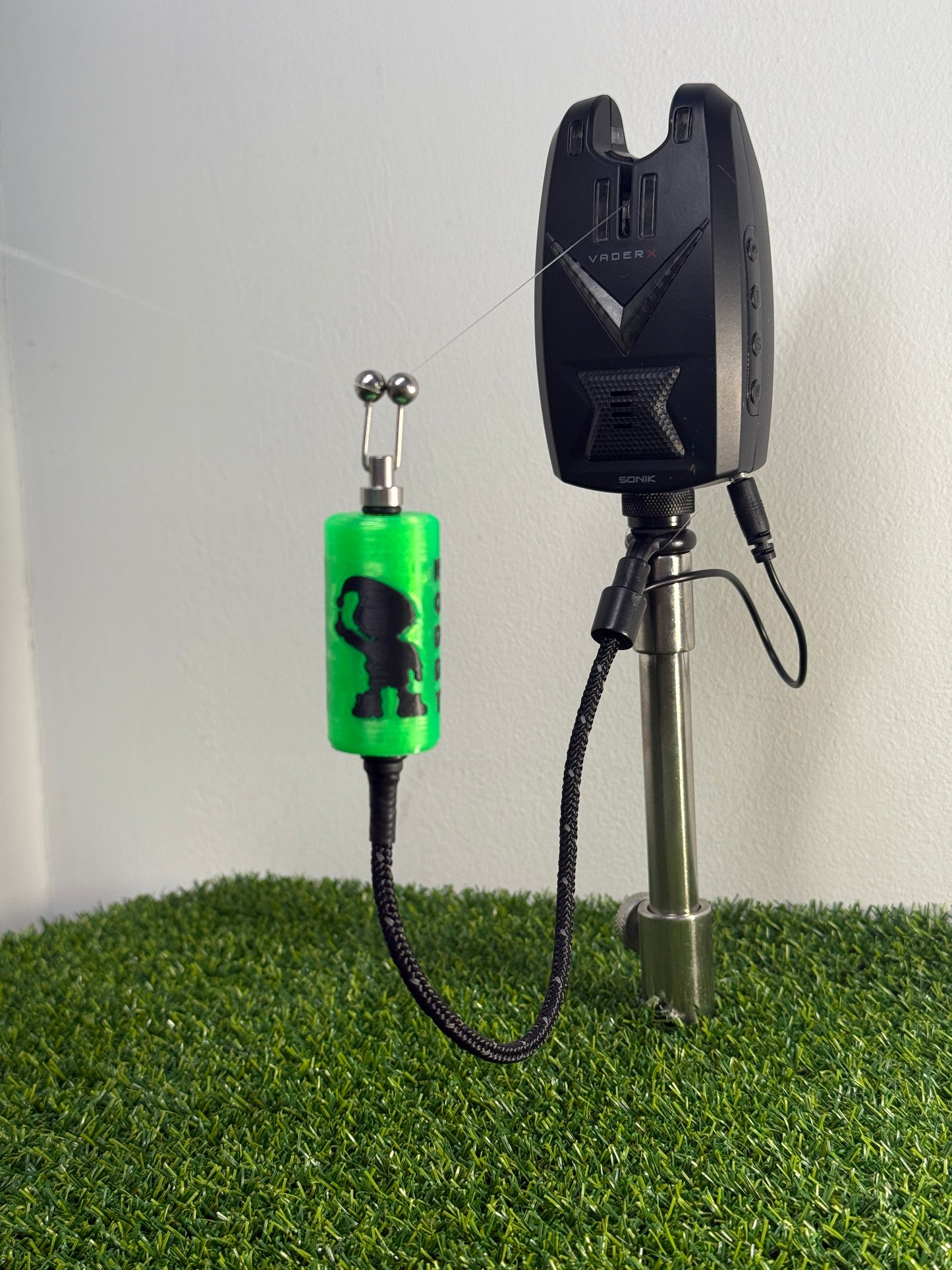 LED Powered Flashing Neon Green Noddy Carp Fishing Bobbins