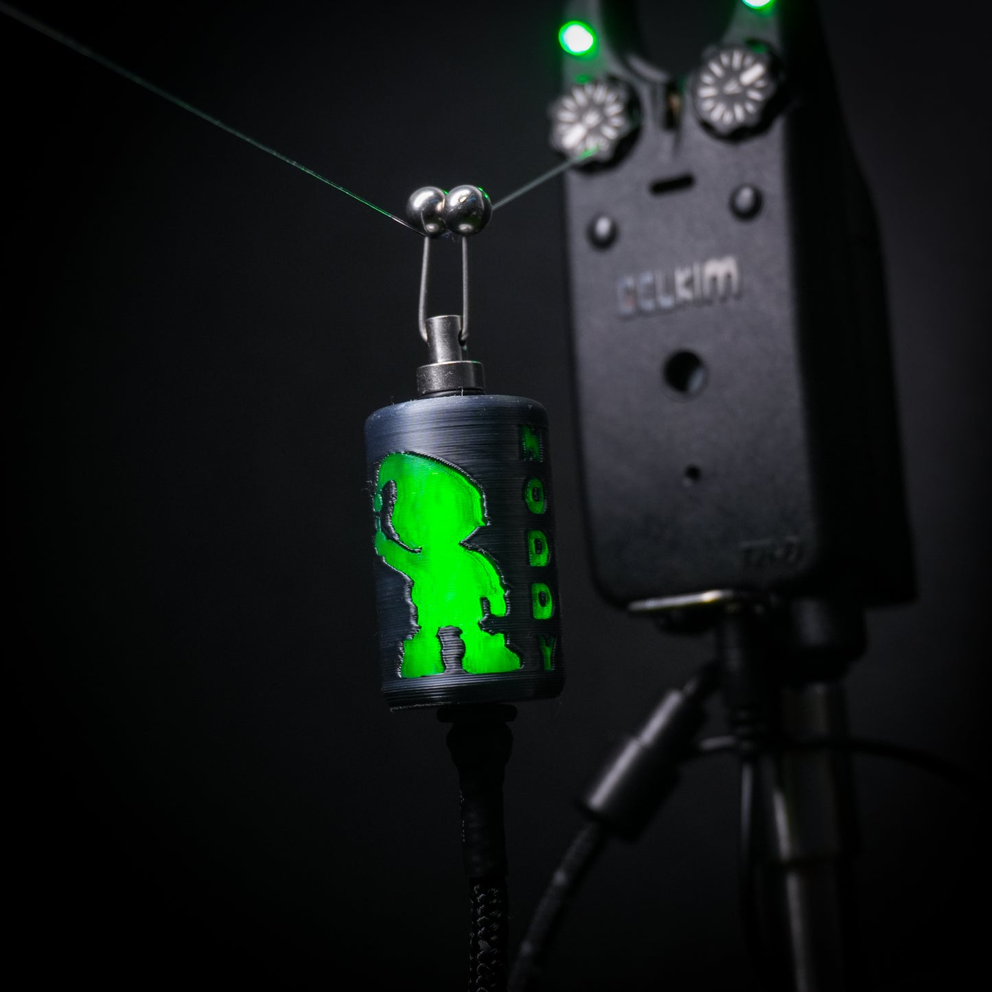 LED Powered Flashing V2 Titanium Effect Noddy Carp Fishing Bobbins
