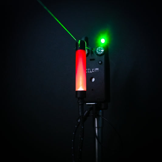 Red GlowStickz LED Powered Custom Carp Fishing Bobbins