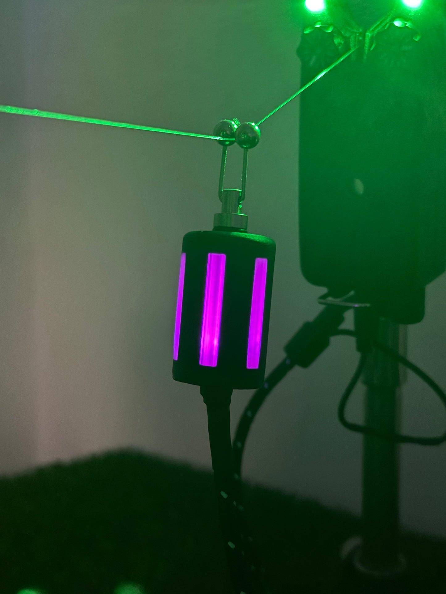 Purple Lanternz LED Powered Custom Carp Fishing Bobbins
