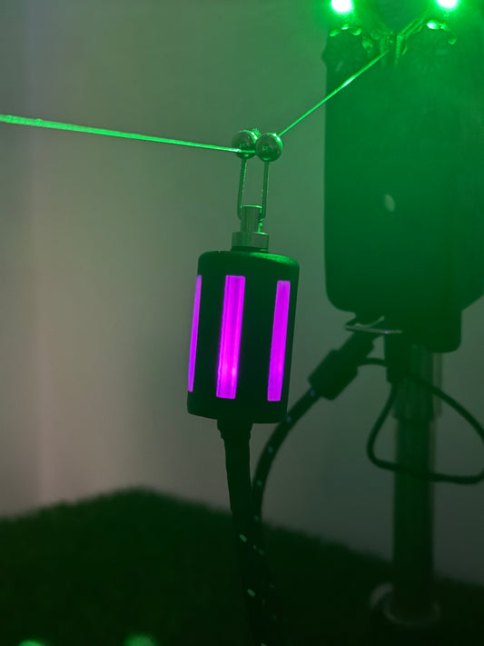 Purple Lanternz LED Powered Custom Carp Fishing Bobbin