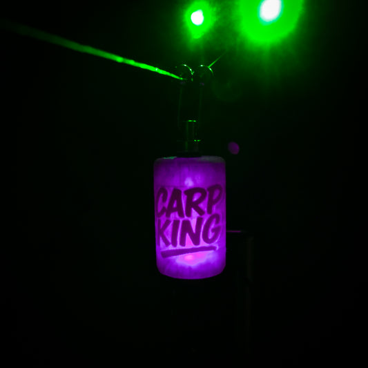 LED Powered Purple Carp King Custom Carp Fishing Bobbin