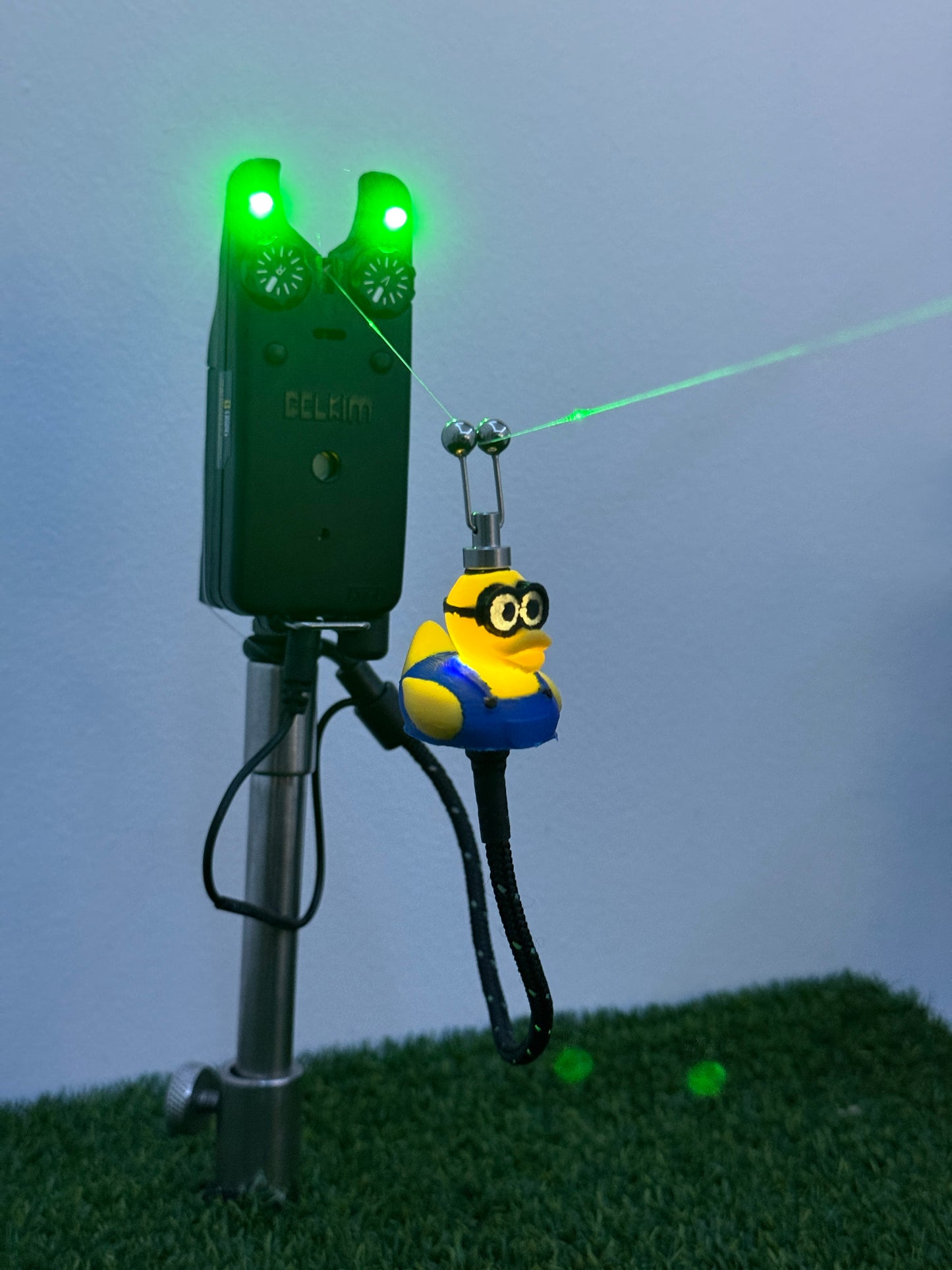 LED Powered Flashing Minion Rubber Ducky Carp Fishing Bobbins