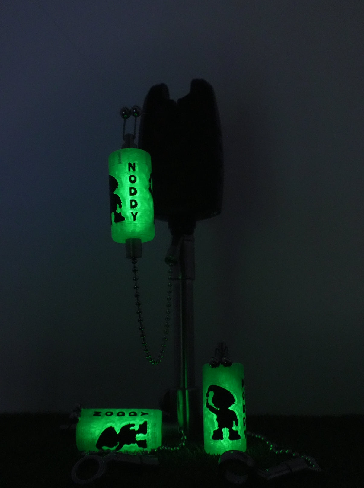 Glow In The Dark Custom Neon Green Noddy Carp Stainless Steel Carp Fishing Bobbins
