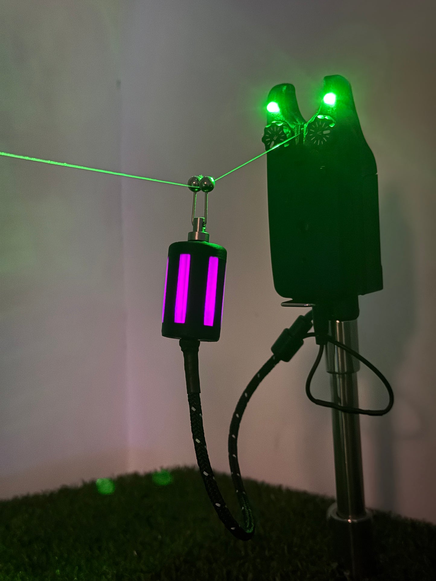 Purple Lanternz LED Powered Custom Carp Fishing Bobbins