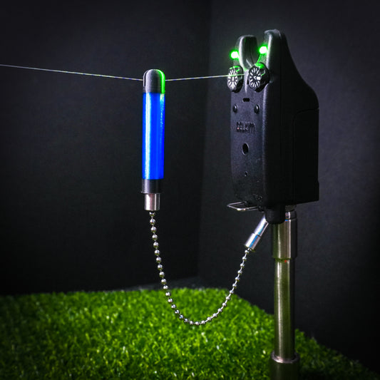 Tackletek Blue Stickz Carp Fishing Bobbins Metal Clips Bite Indicators