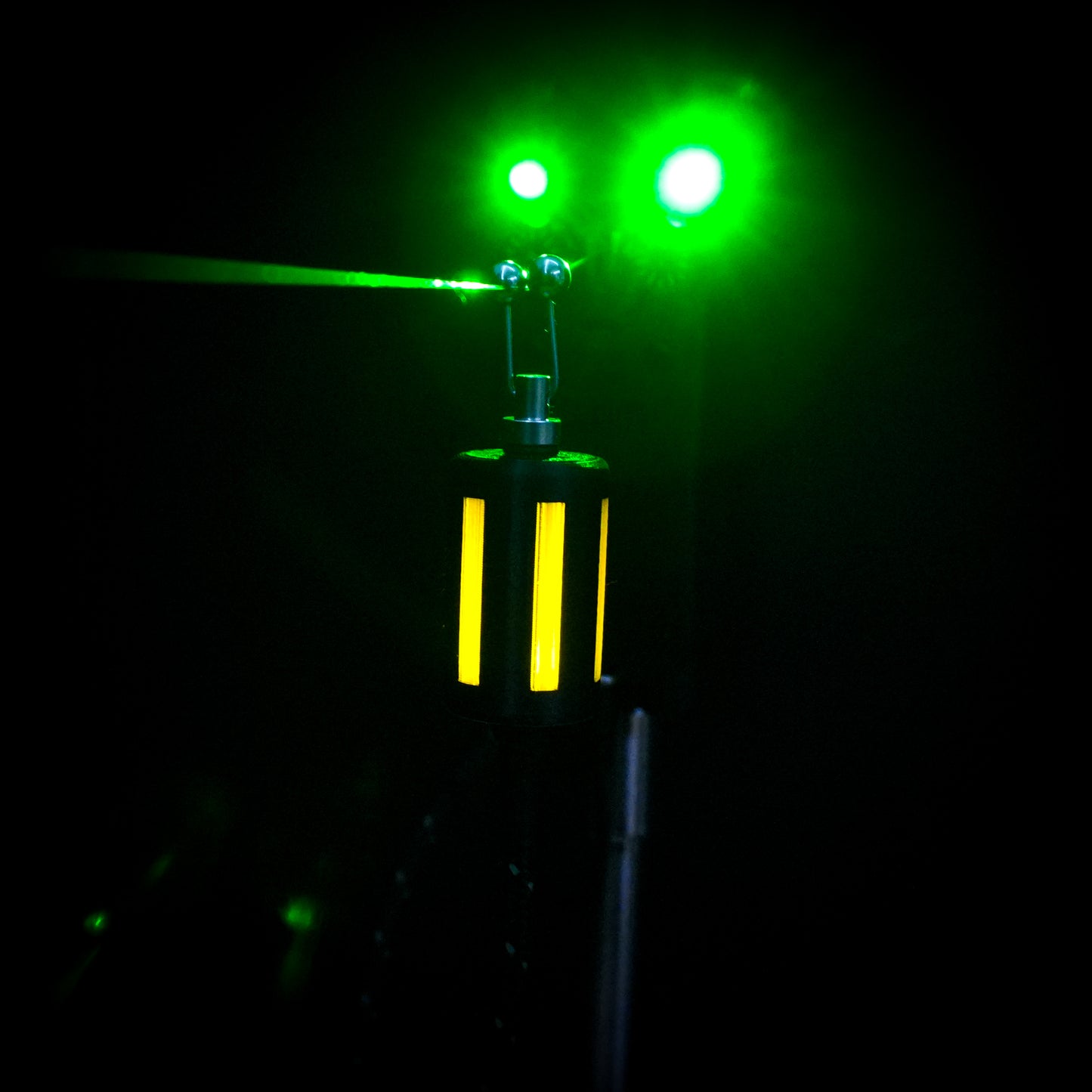 Yellow Lanternz LED Powered Custom Carp Fishing Bobbin