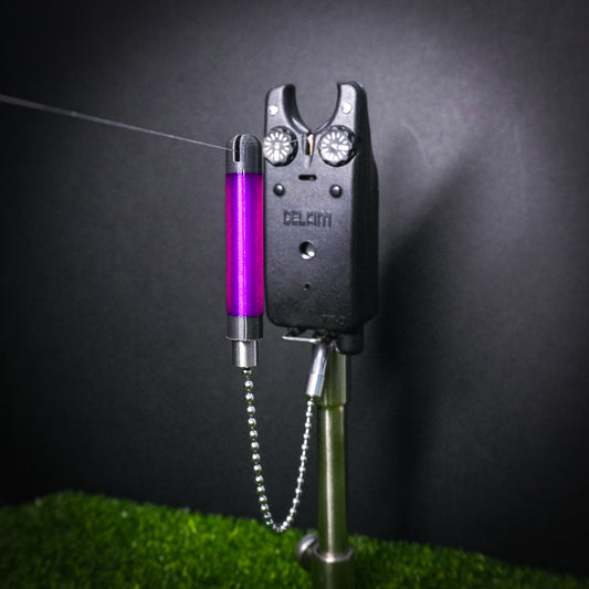 Tackletek Purple Stickz Carp Fishing Bobbins Metal Clips Bite Indicators