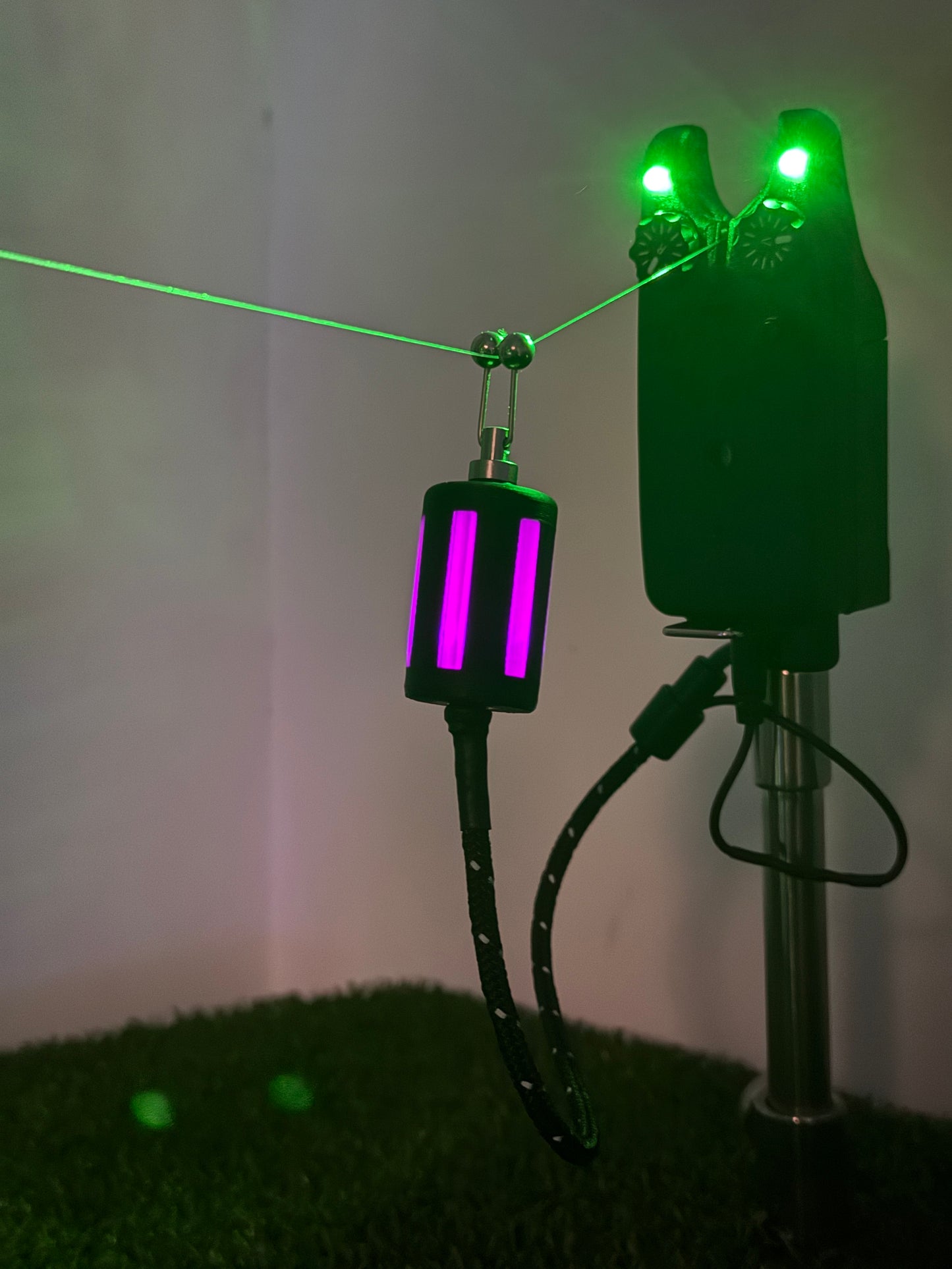 Purple Lanternz LED Powered Custom Carp Fishing Bobbins
