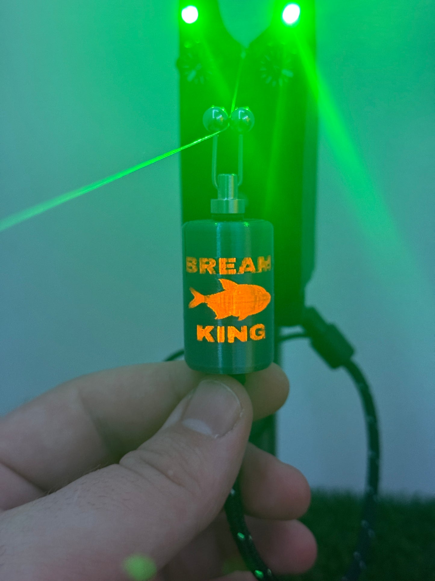 Limited Edition LED Powered Flashing Titanium Effect Bream King Carp Fishing Bobbins