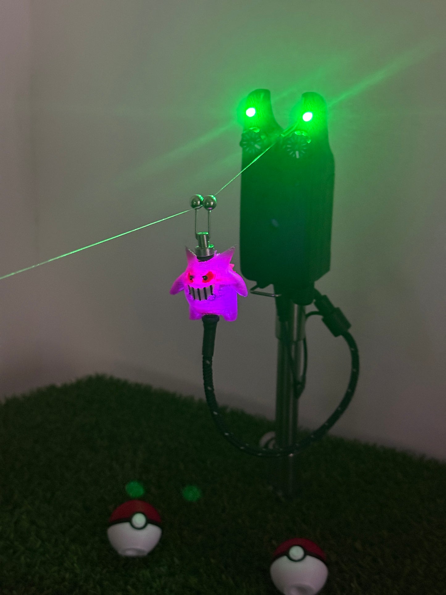 LED Powered Flashing Gengar Carp Fishing Bobbins