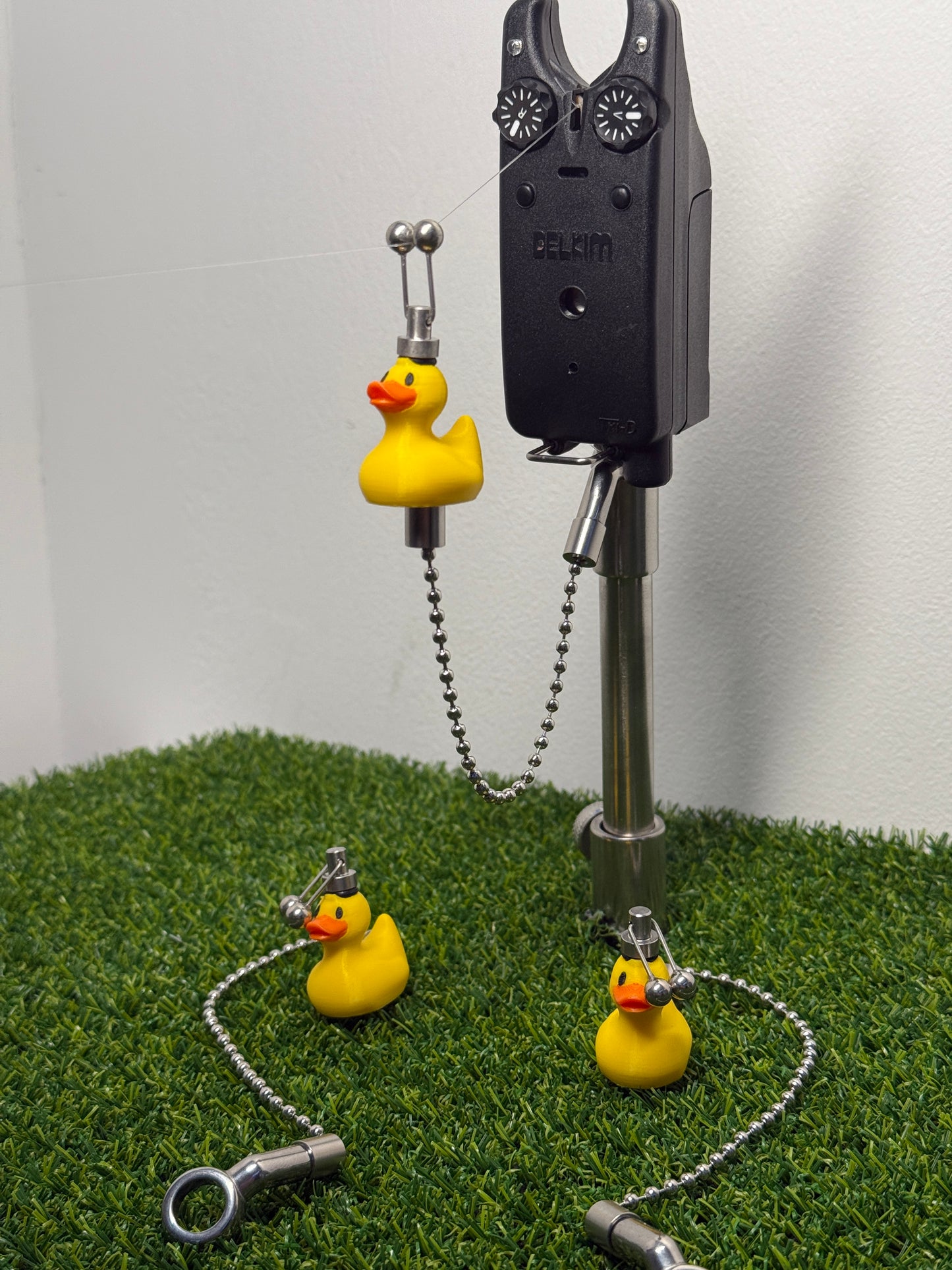 - Supporting Mens Mental Health Charity - Custom Rubber Duck Carp Fishing Bobbins Metal Clips Bite Indicators