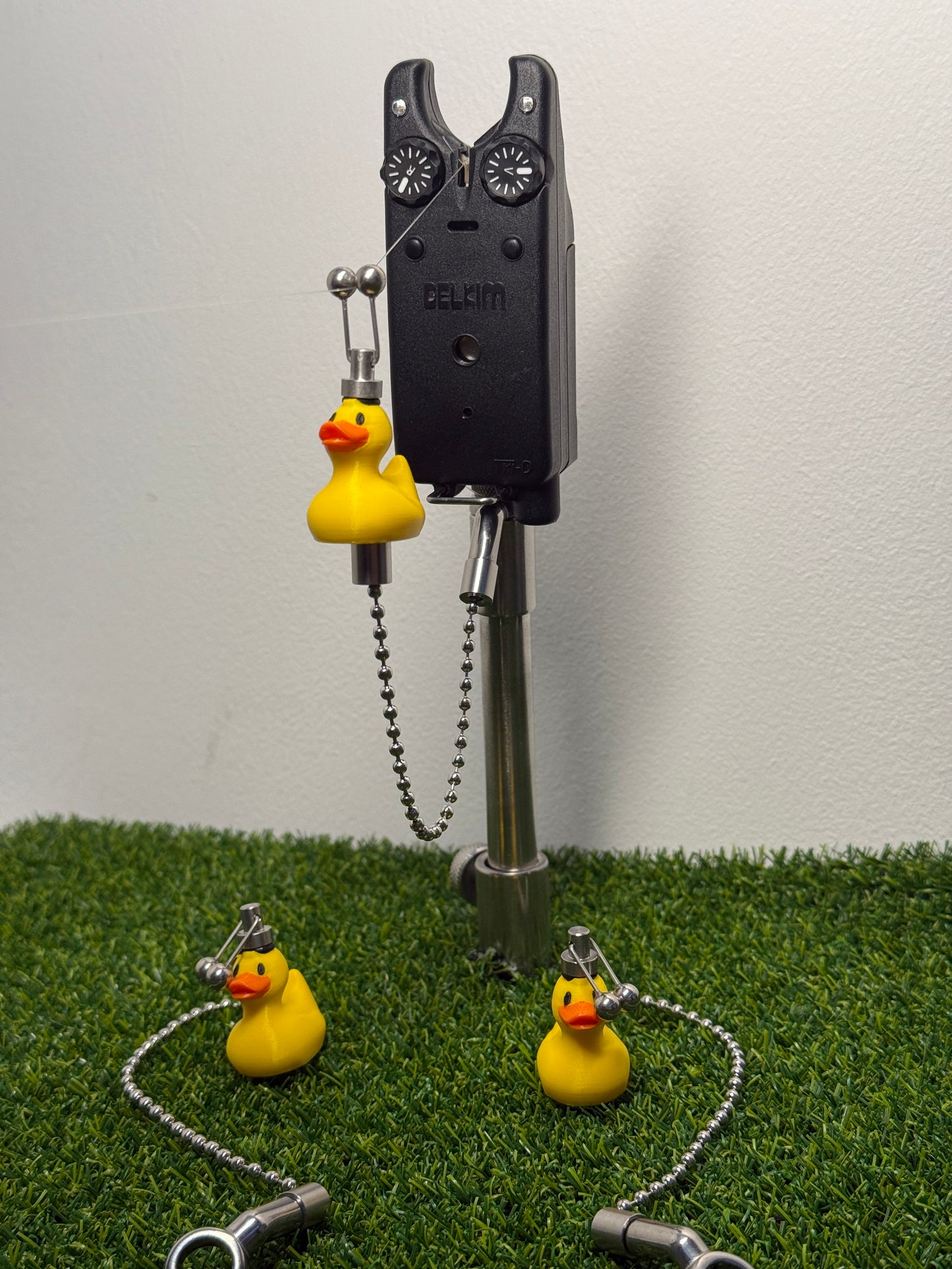 - Supporting Mens Mental Health Charity - Custom Rubber Duck Carp Fishing Bobbins Metal Clips Bite Indicators
