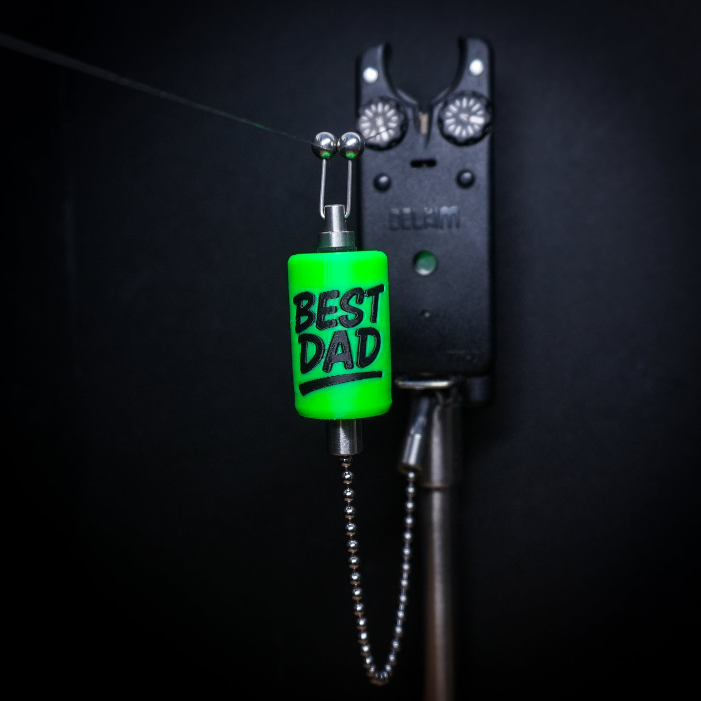 Custom Best Dad Green Carp Stainless Steel Carp Fishing Bobbins