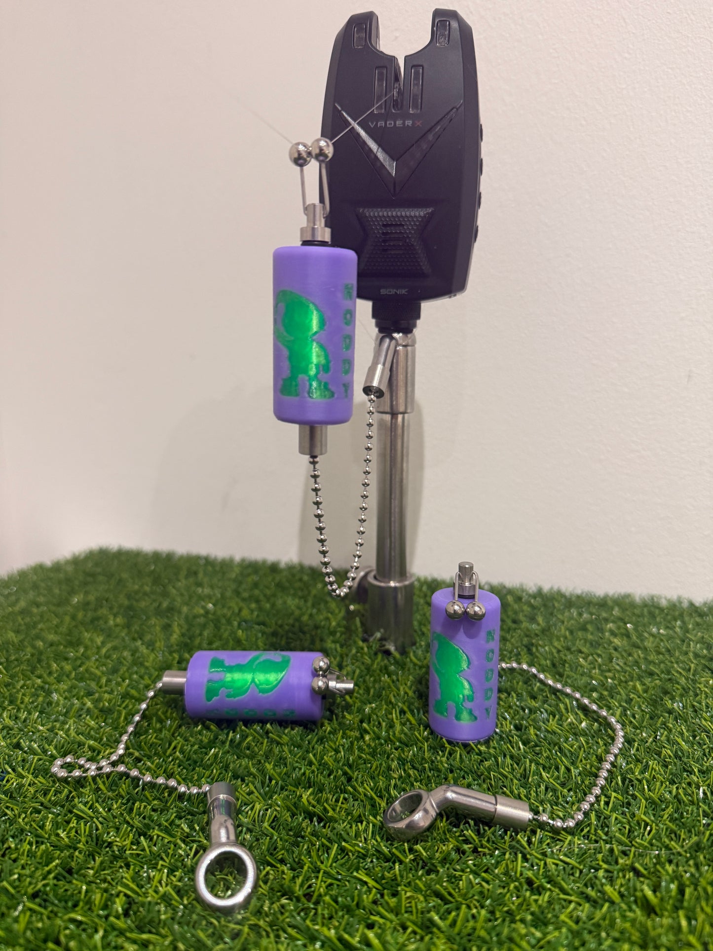 Glow In The Dark Custom Purple Noddy Carp Stainless Steel Carp Fishing Bobbins