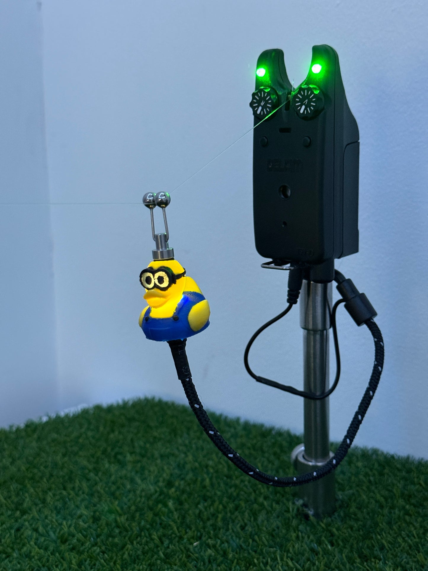 LED Powered Flashing Minion Rubber Ducky Carp Fishing Bobbins