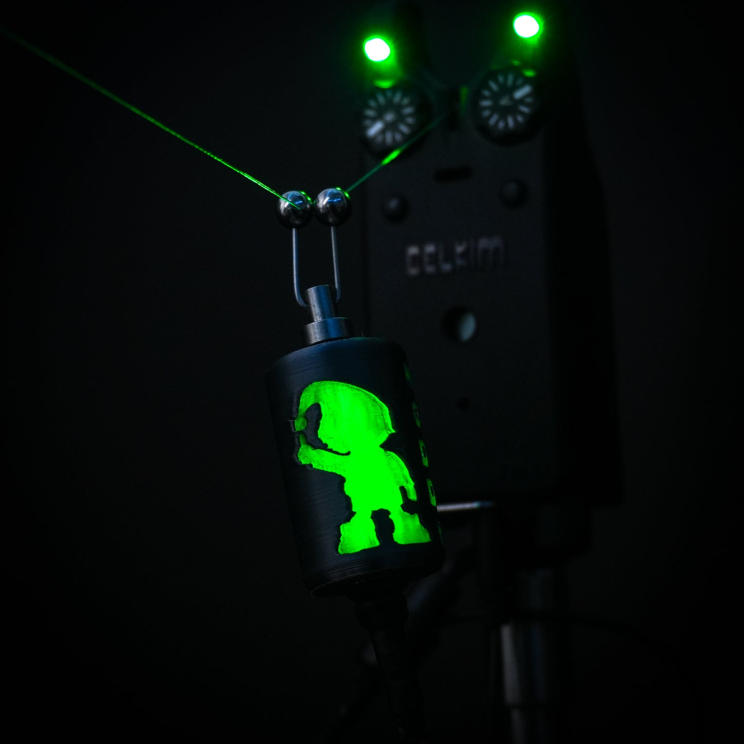 LED Powered Flashing V2 Titanium Effect Noddy Carp Fishing Bobbins