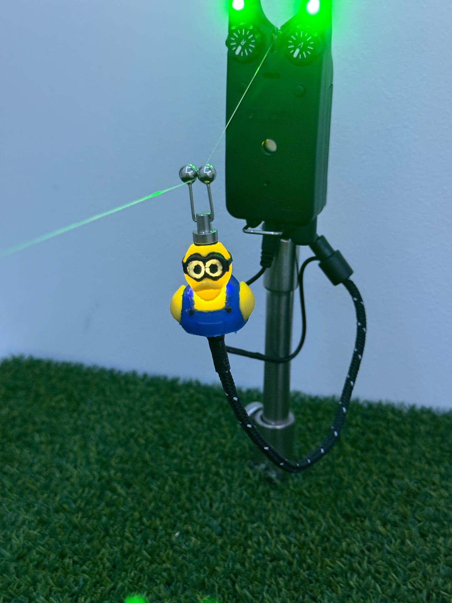 LED Powered Flashing Minion Rubber Ducky Carp Fishing Bobbins