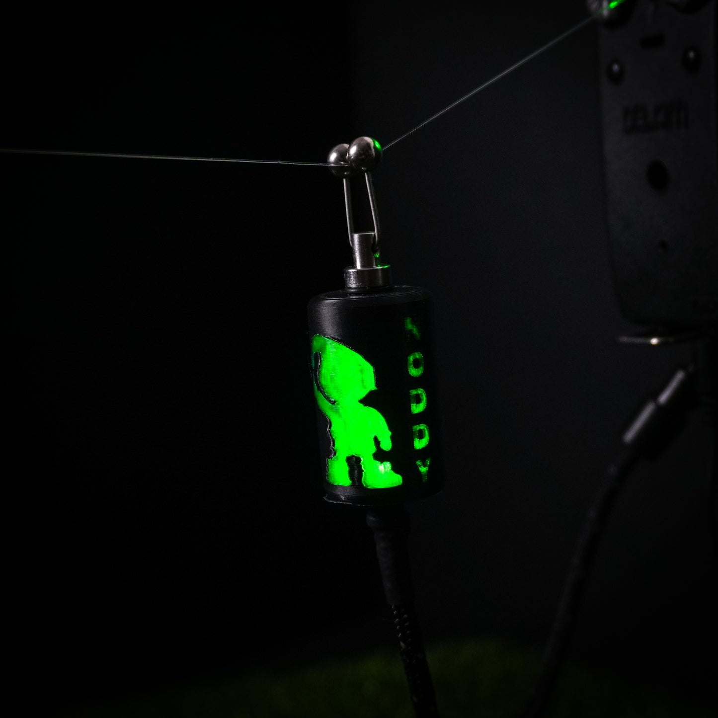 LED Powered Flashing Black Noddy Carp Fishing Bobbins