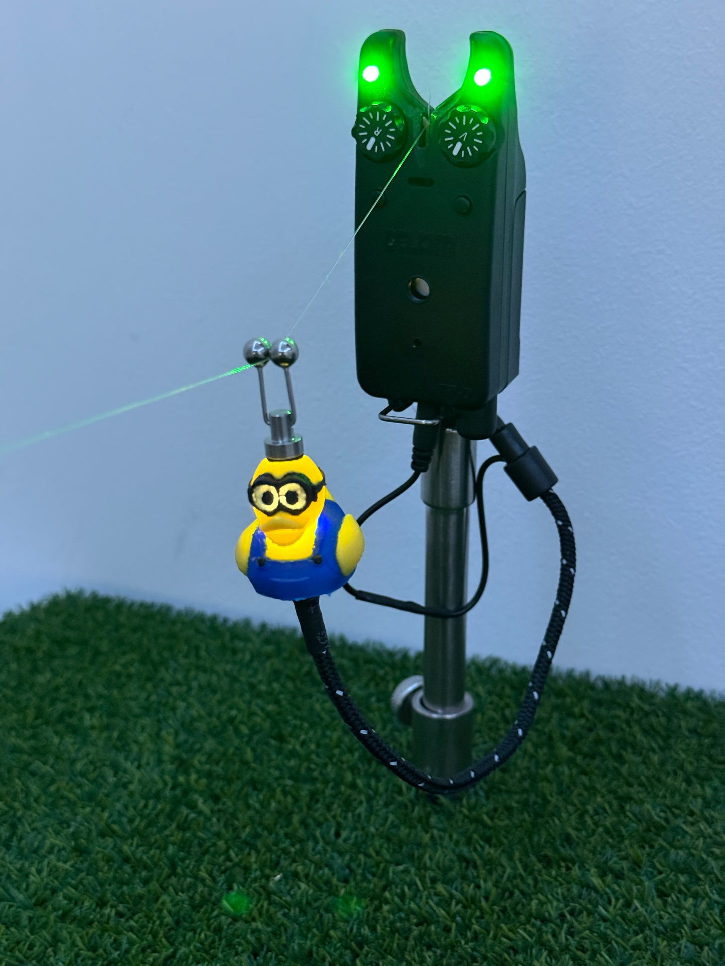 LED Powered Flashing Minion Rubber Ducky Carp Fishing Bobbins
