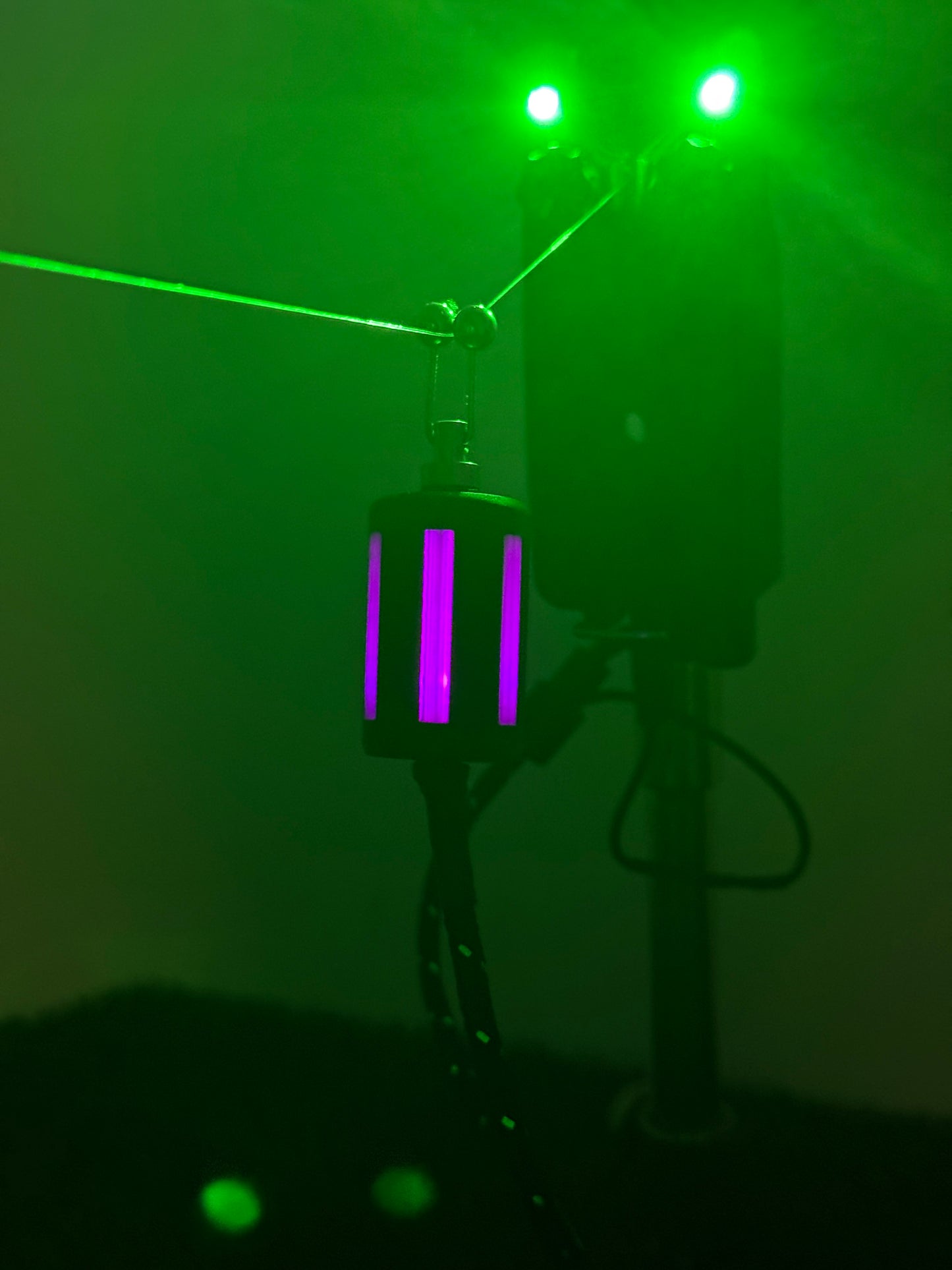 Purple Lanternz LED Powered Custom Carp Fishing Bobbins