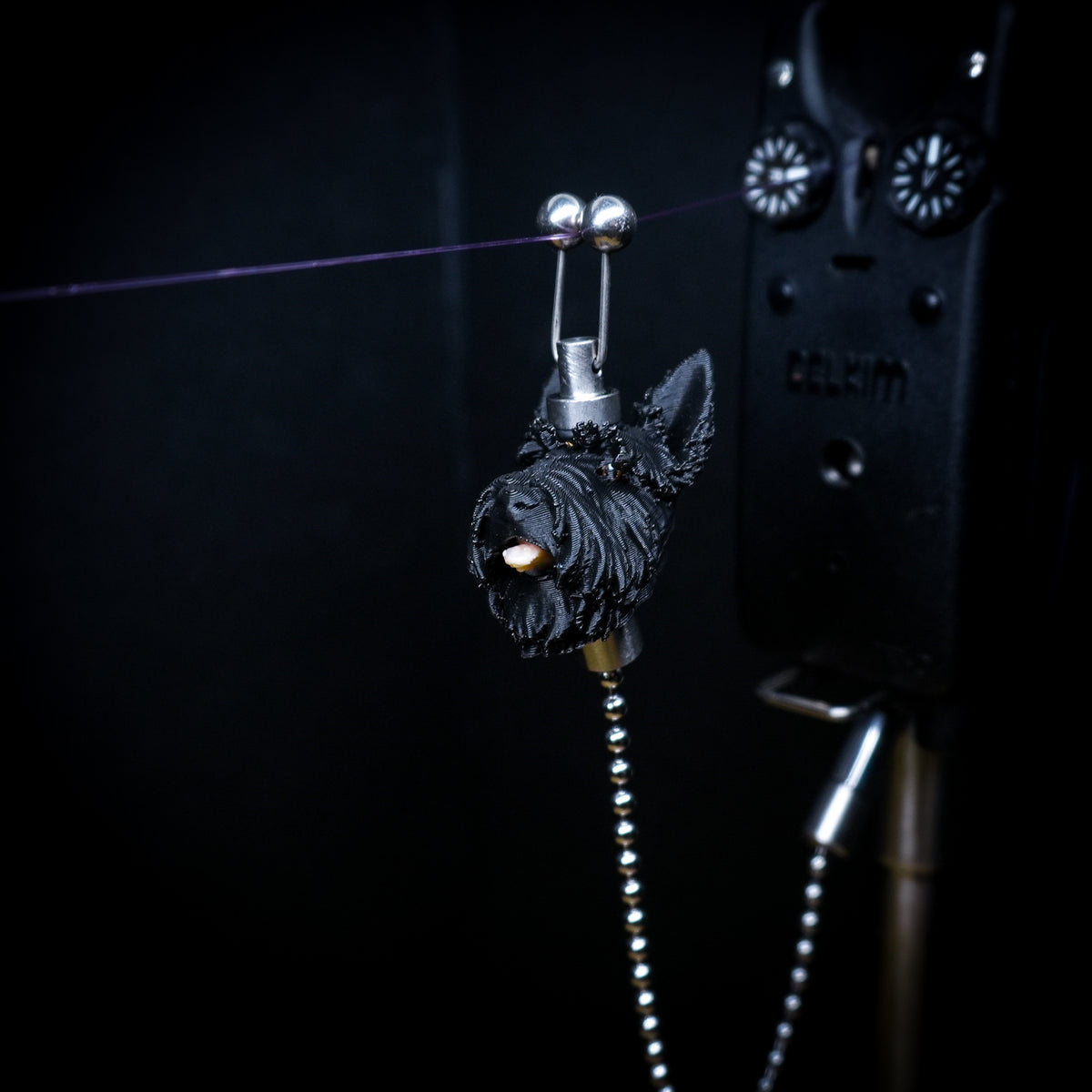 Custom Black Scottie Carp Fishing Bobbin