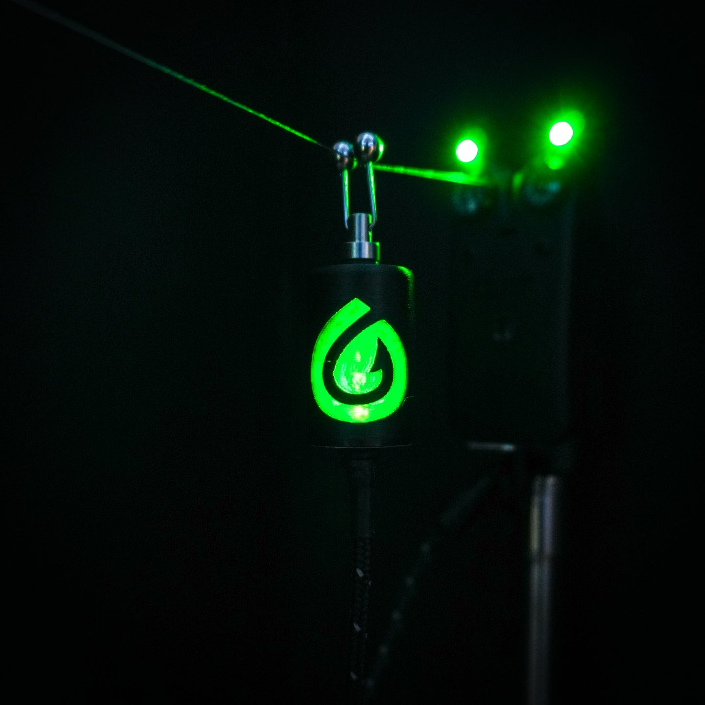 LED Illuminated Black & Green UK Angling Collaboration Special Edition Bobbins