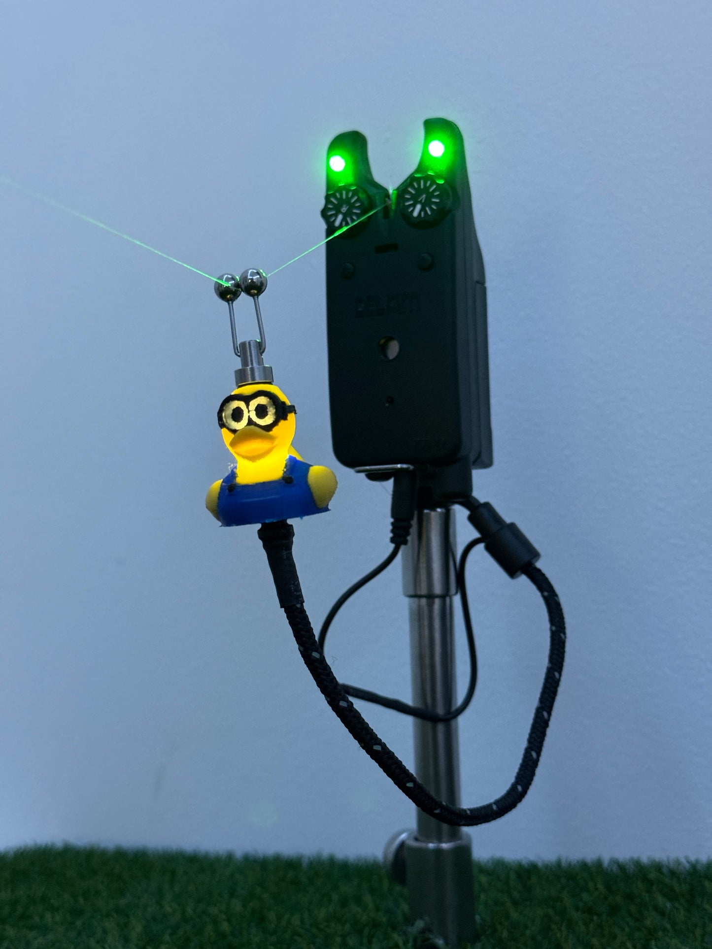 LED Powered Flashing Minion Rubber Ducky Carp Fishing Bobbins