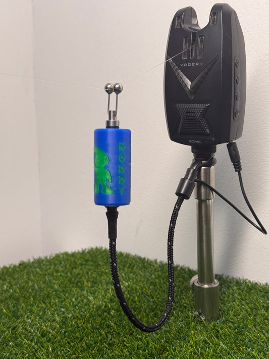 LED Powered Flashing Blue Noddy Carp Fishing Bobbin
