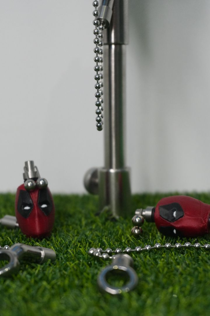 Custom Deadpool Carp Fishing Bobbins Stainless Steel Bite Indicators