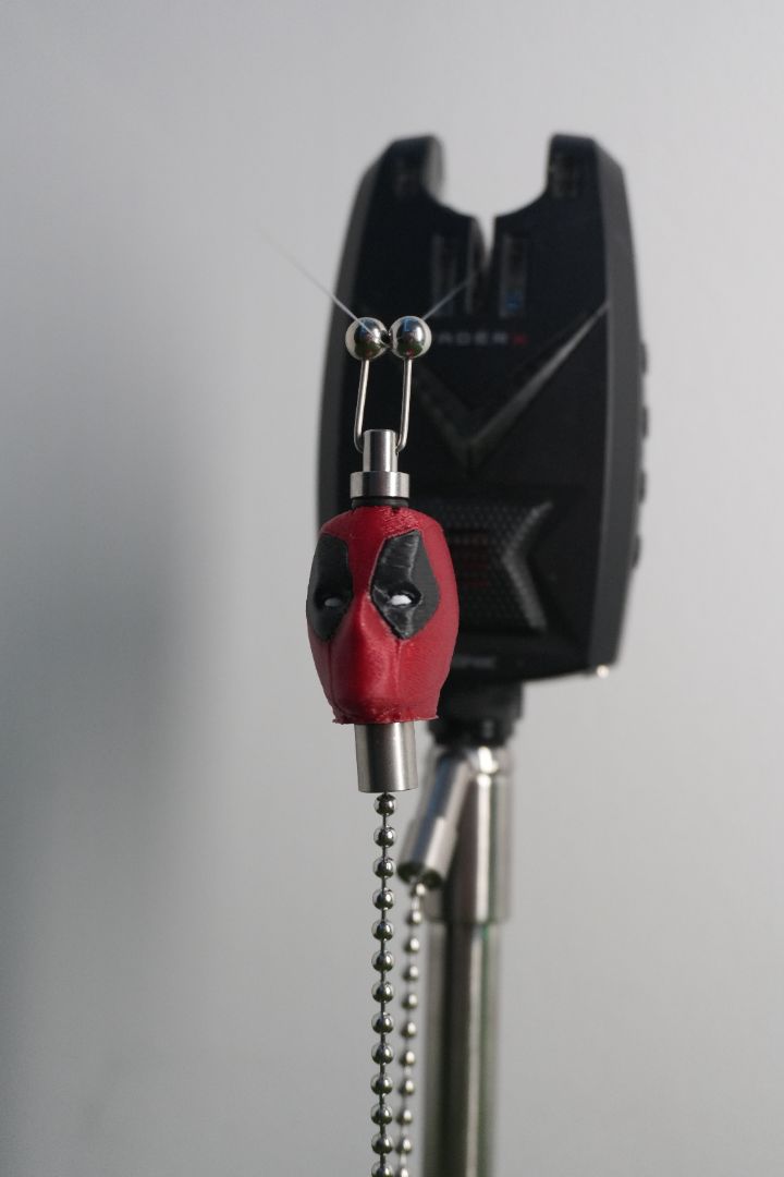 Custom Deadpool Carp Fishing Bobbins Stainless Steel Bite Indicators