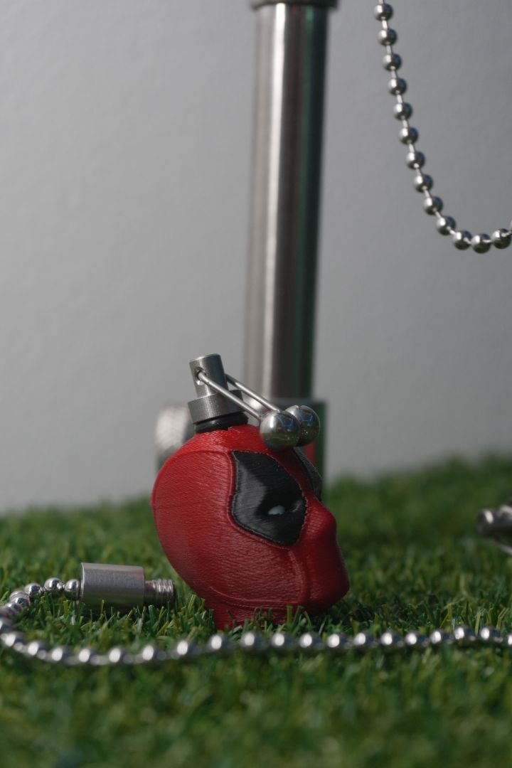 Custom Deadpool Carp Fishing Bobbins Stainless Steel Bite Indicators