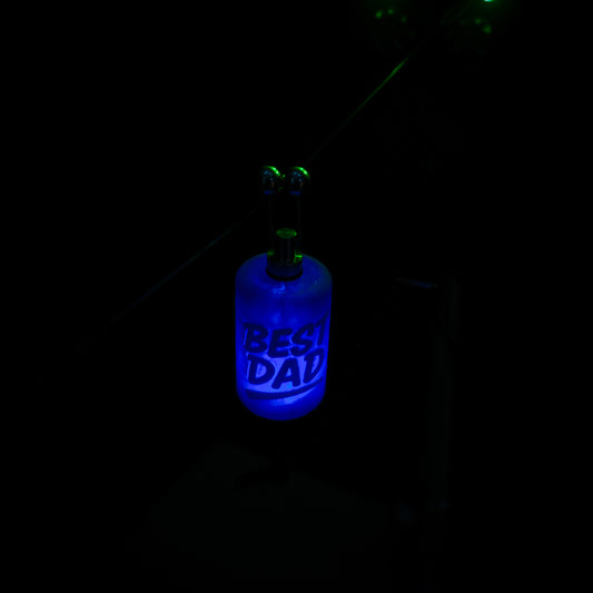LED Powered Best Dad Blue Custom Carp Fishing Bobbin
