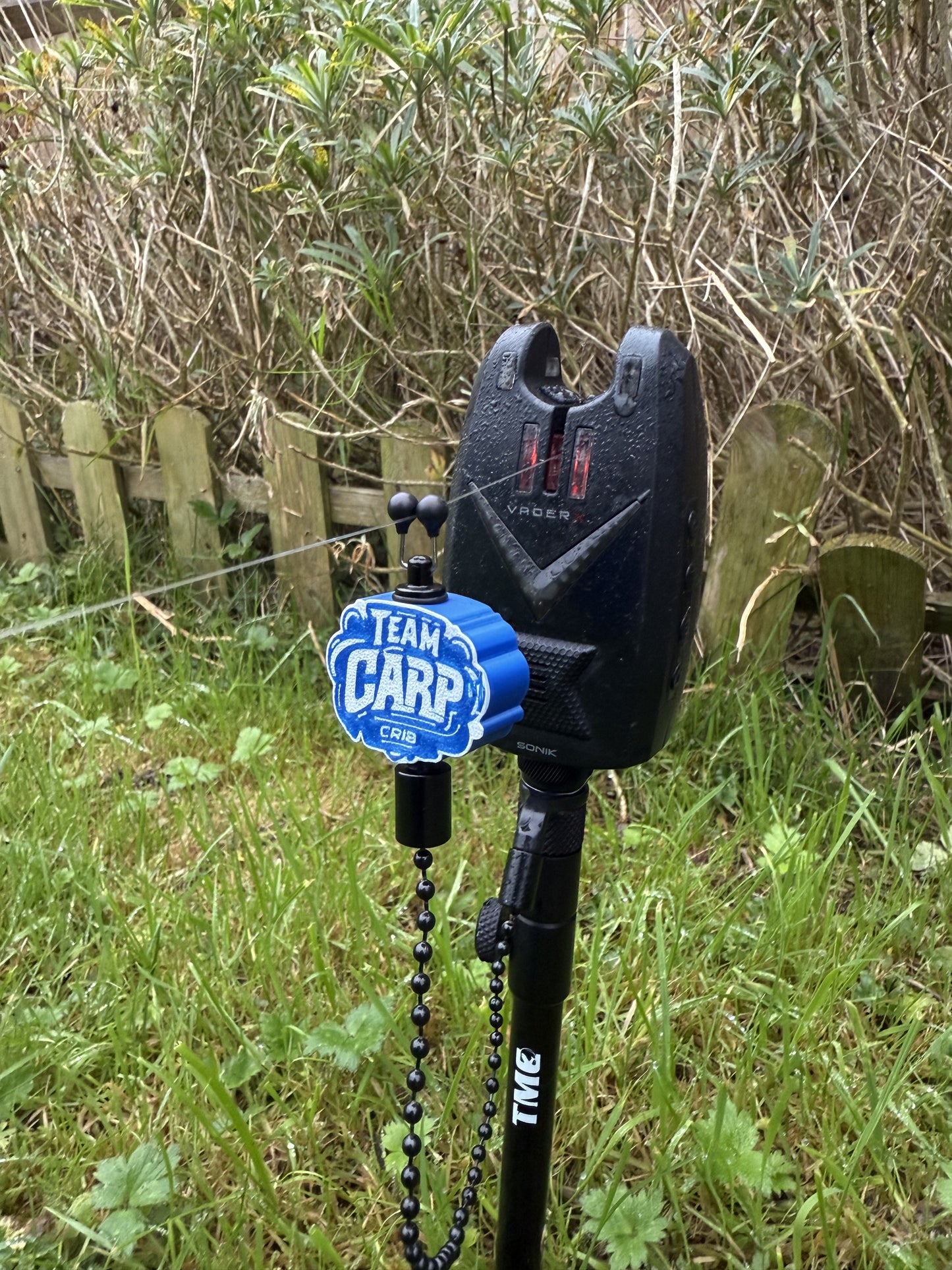 Team Carp Crib Blue Carp Fishing Bobbins Metal Clips Bite Indicators