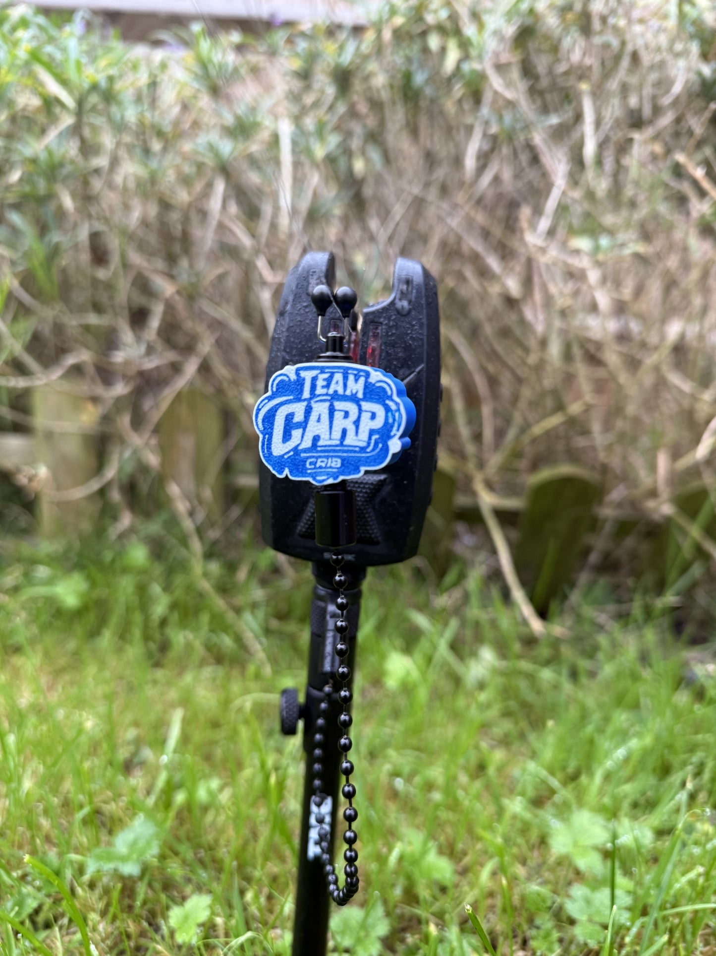 Team Carp Crib Blue Carp Fishing Bobbins Metal Clips Bite Indicators