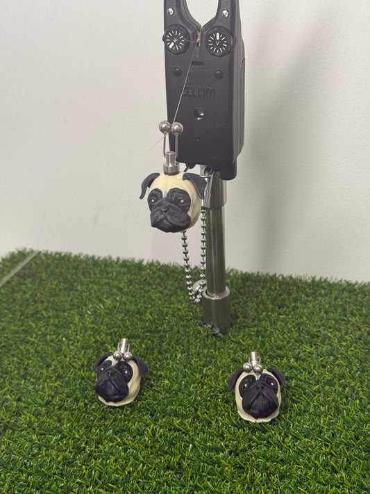Custom Pug Carp Fishing Bobbins Metal Clips Bite Indicators