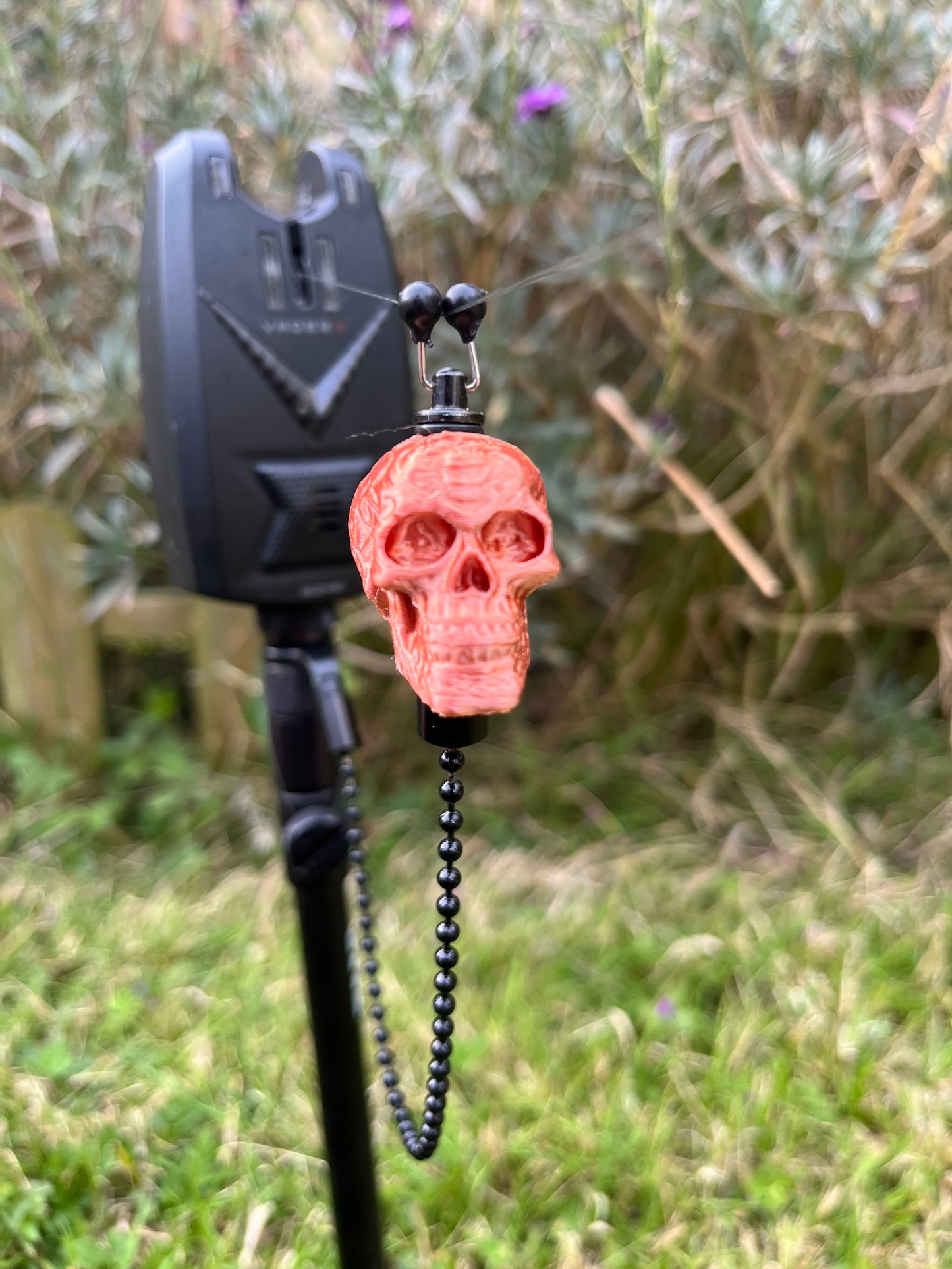 Custom Skull Carp Fishing Bobbins Metal Clips Bite Indicators