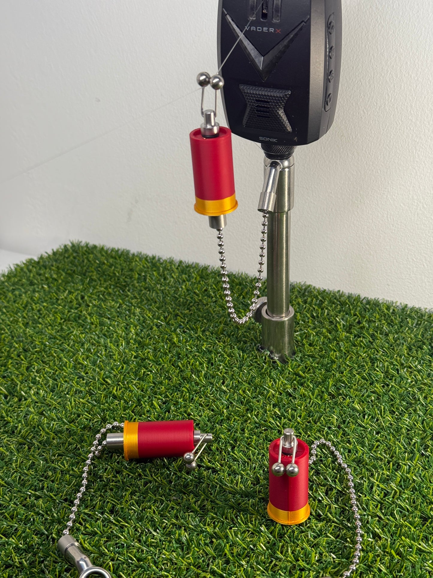 Custom Shotgun Shell Carp Fishing Bobbins Metal Clips Bite Indicators