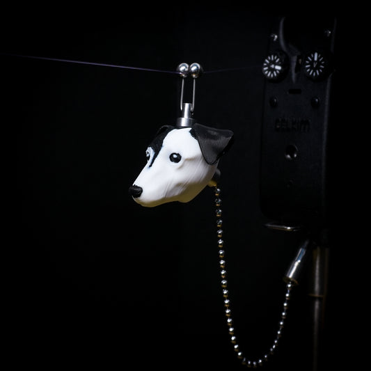 Jack Russell Black and White Carp Fishing Bobbin