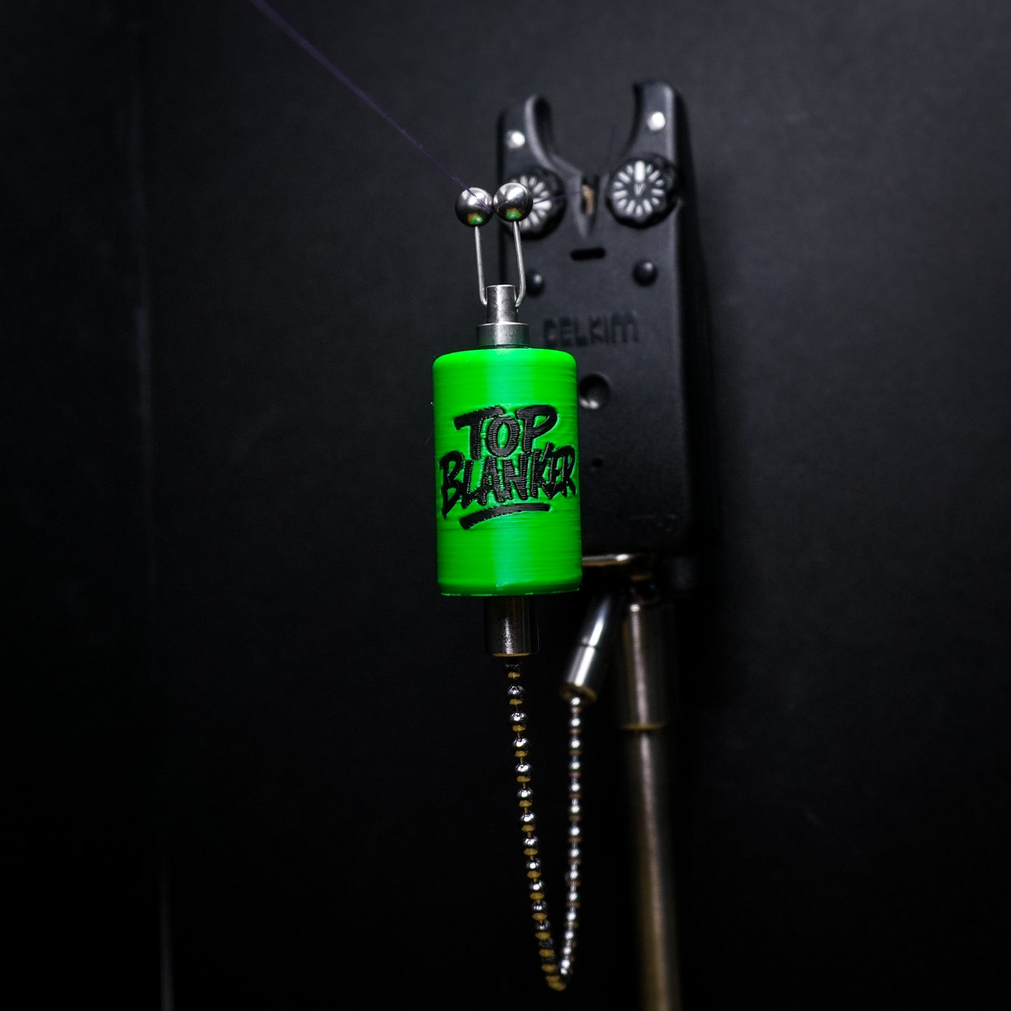 Custom Green Top Blanker Carp Fishing Bobbin