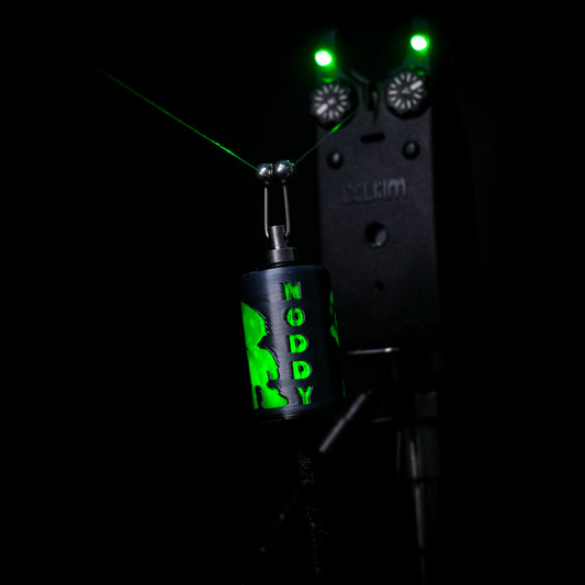 LED Powered Flashing V2 Titanium Effect Noddy Carp Fishing Bobbin