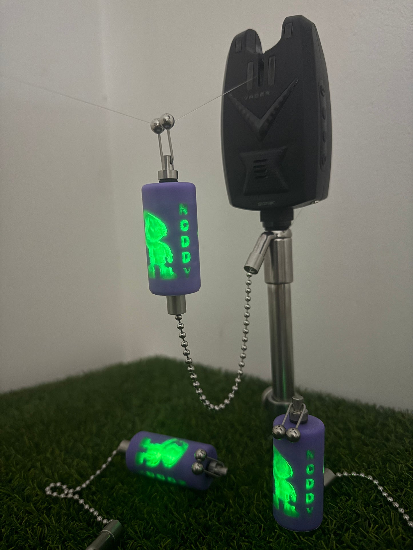 Glow In The Dark Custom Purple Noddy Carp Stainless Steel Carp Fishing Bobbins