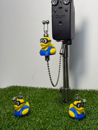 Custom Minion Rubber Ducks Carp Fishing Bobbins Metal Clips Bite Indicators
