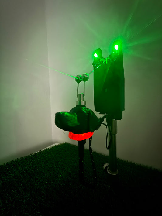 LED Powered Black Labrador Custom Carp Fishing Bobbins