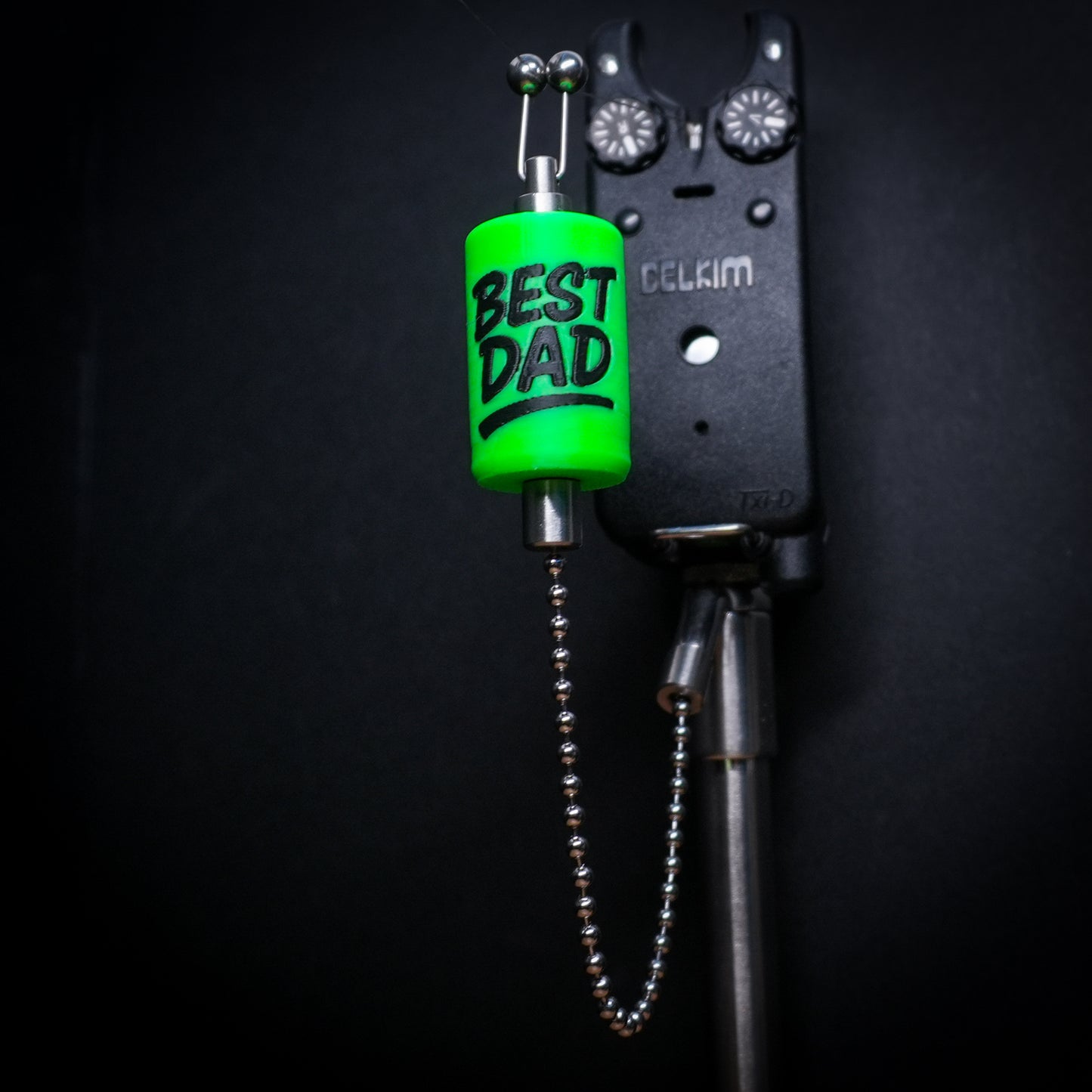 Custom Best Dad Green Carp Stainless Steel Carp Fishing Bobbins