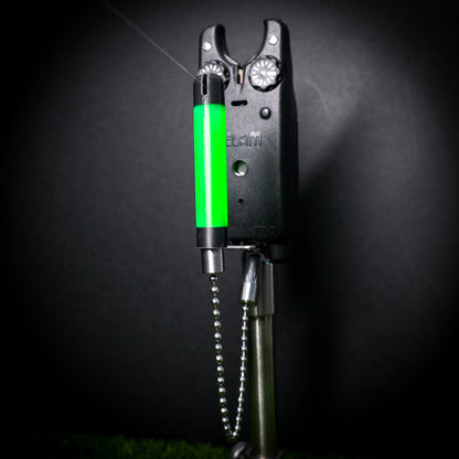 Tackletek Green Stickz Carp Fishing Bobbins Metal Clips Bite Indicators