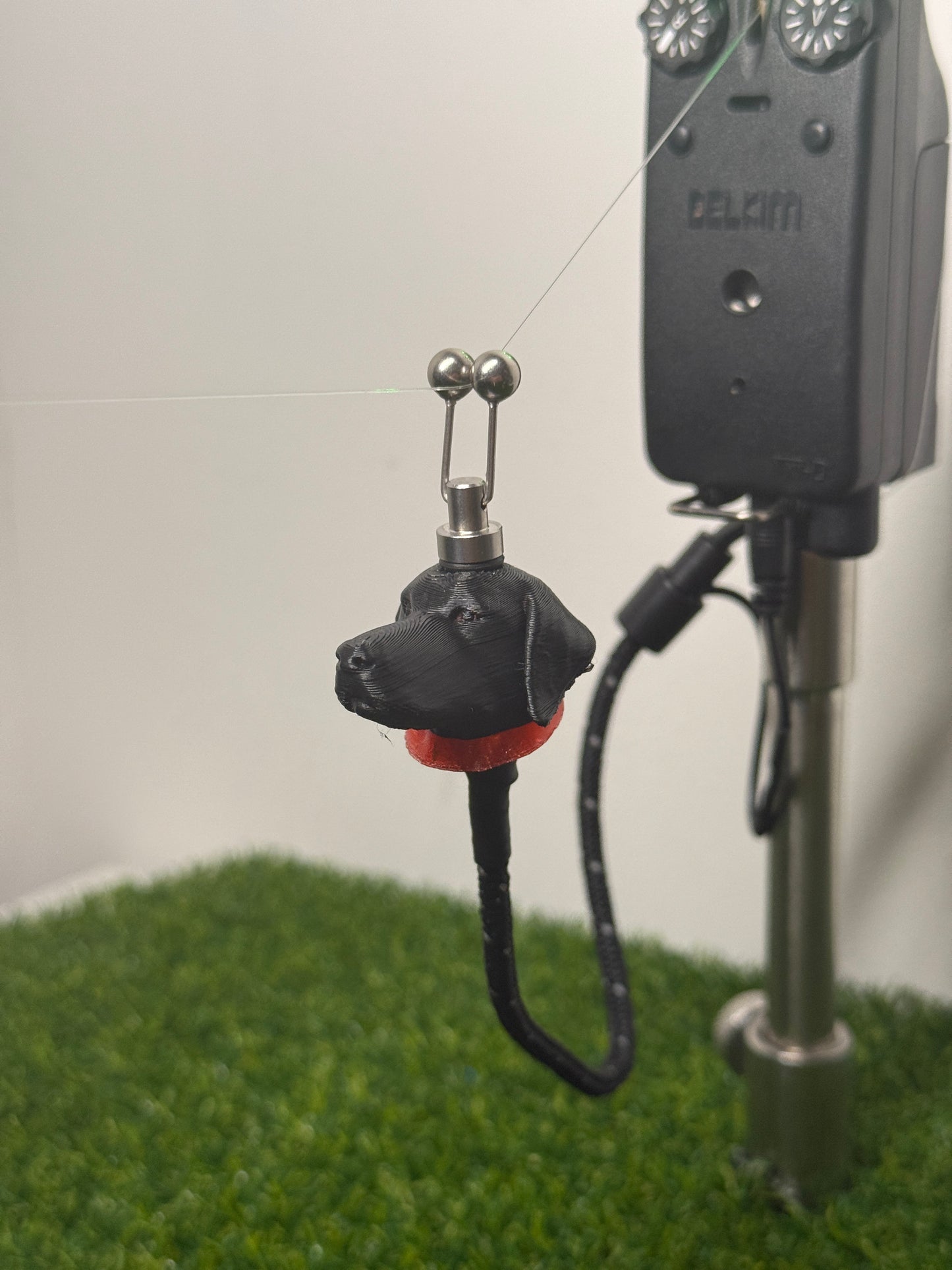 LED Powered Black Labrador Custom Carp Fishing Bobbins