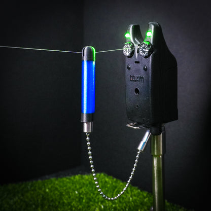 Tackletek Blue Stickz Carp Fishing Bobbins Metal Clips Bite Indicators