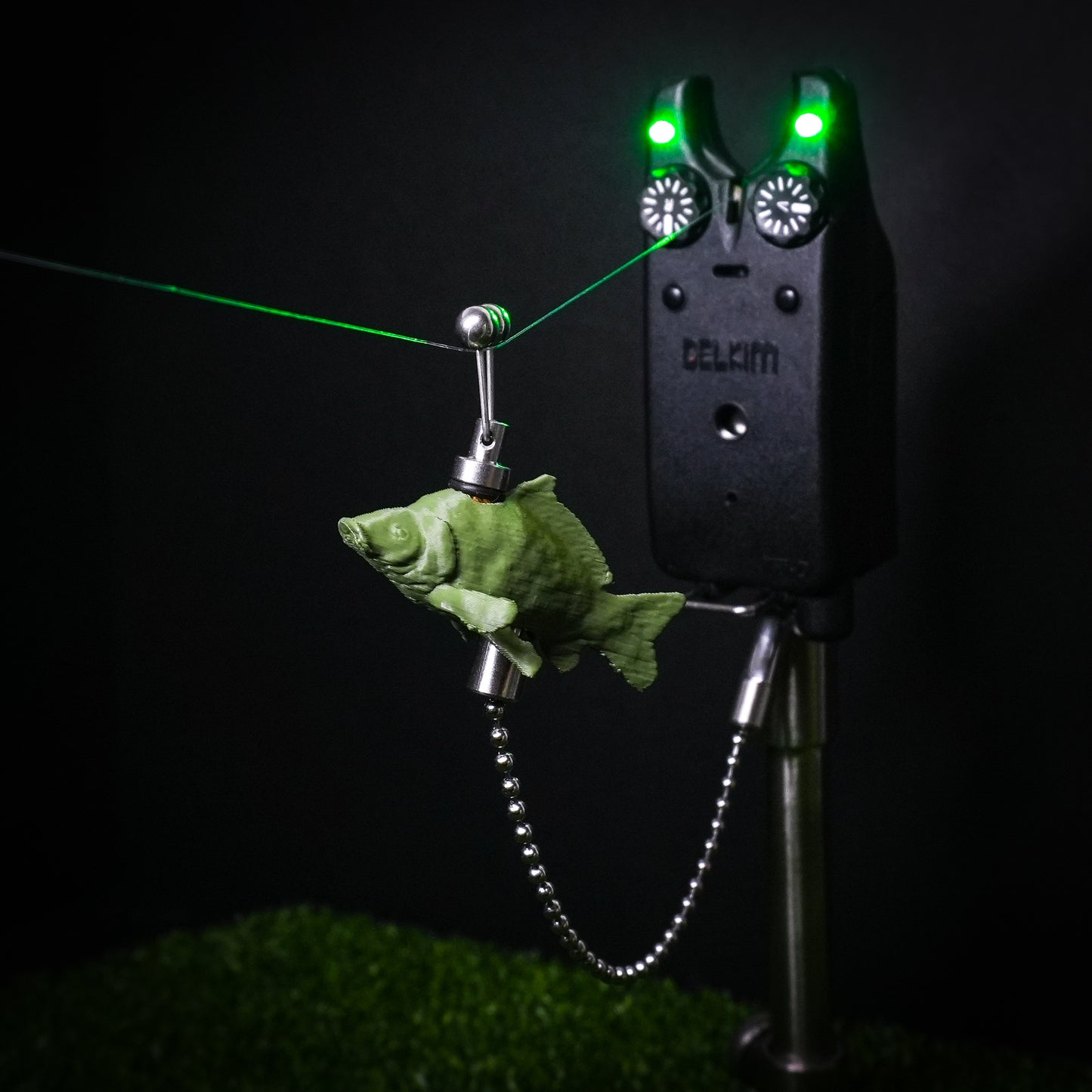 Custom Carpy Green Carp Fish Fishing Bobbins