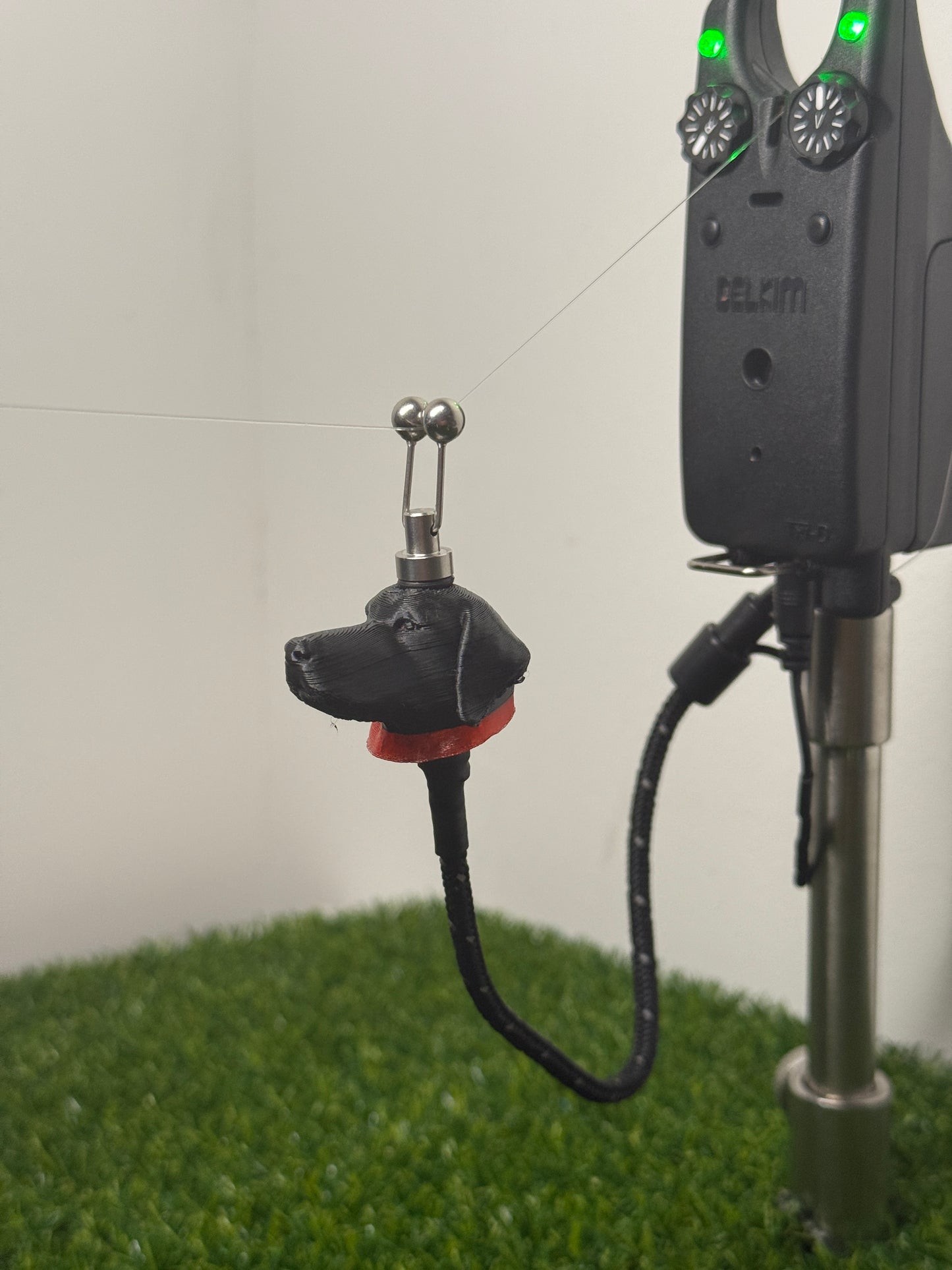 LED Powered Black Labrador Custom Carp Fishing Bobbins